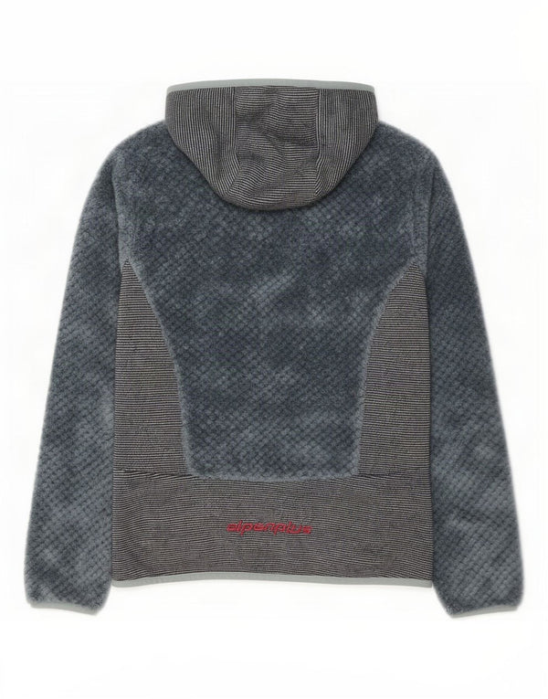 Giacca in pile con cappuccio da donna Alpenplus UK 14 Colorblock grigio medio