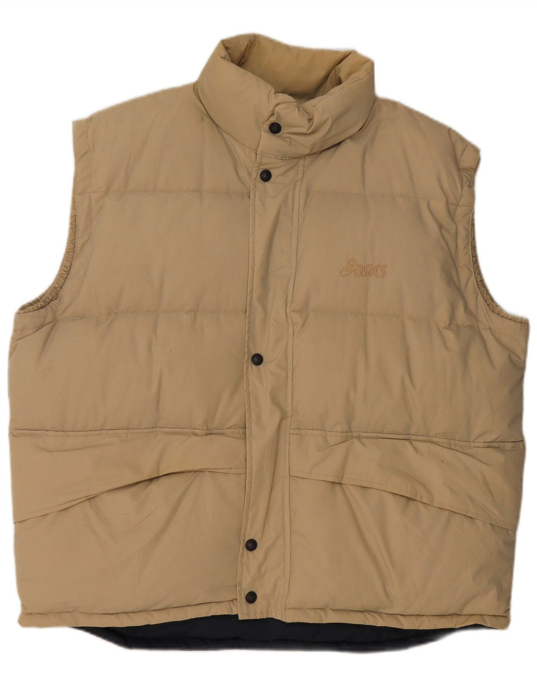 Gilet imbottito da uomo Asics UK 42 XL Poliestere beige