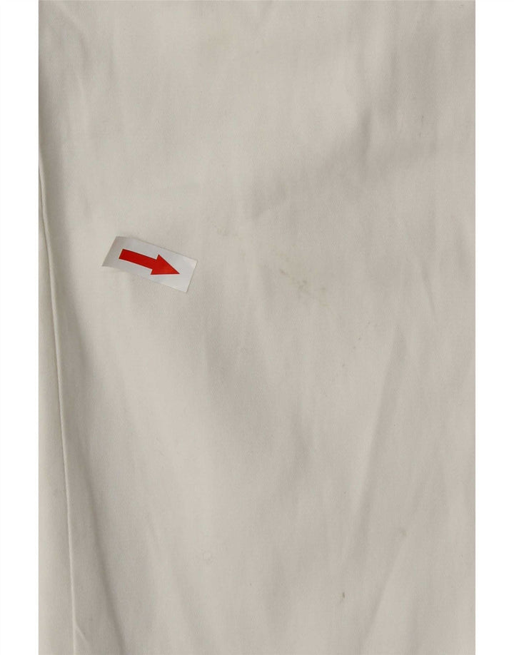 Pantaloni chino slim da donna Marks & Spencer UK 12 medi W32 L30 bianchi