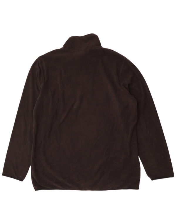 Maglione in pile da uomo con collo con zip Lotto 2XL poliestere nero