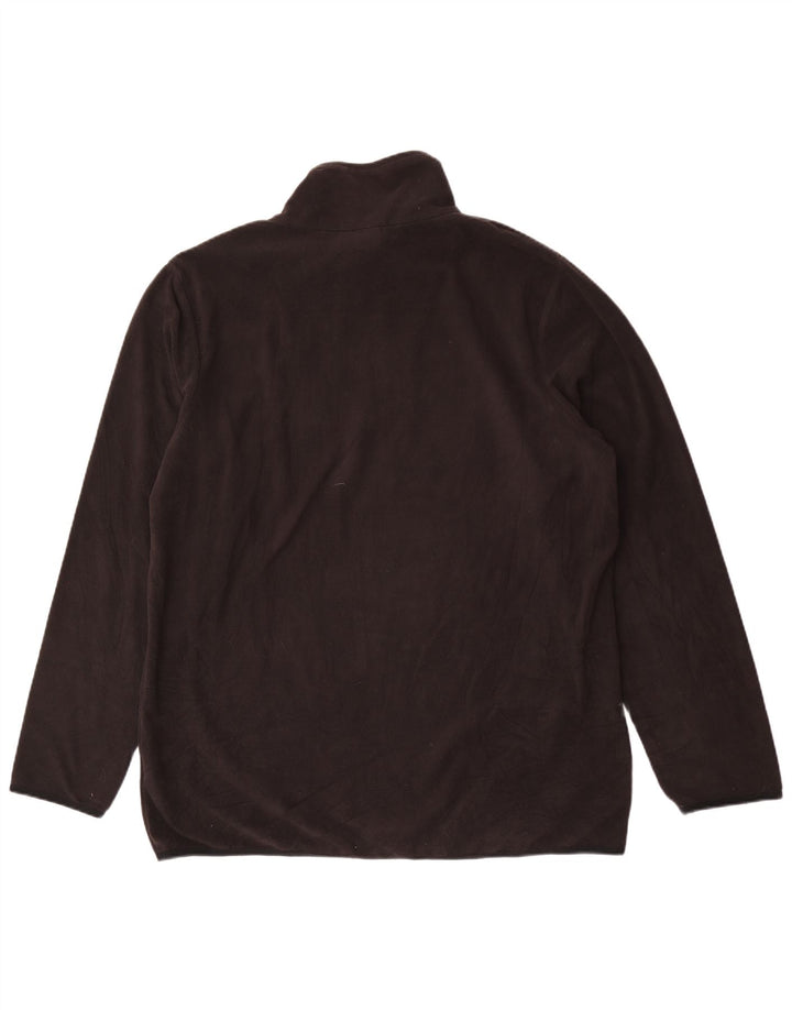 Maglione in pile da uomo con collo con zip Lotto 2XL poliestere nero