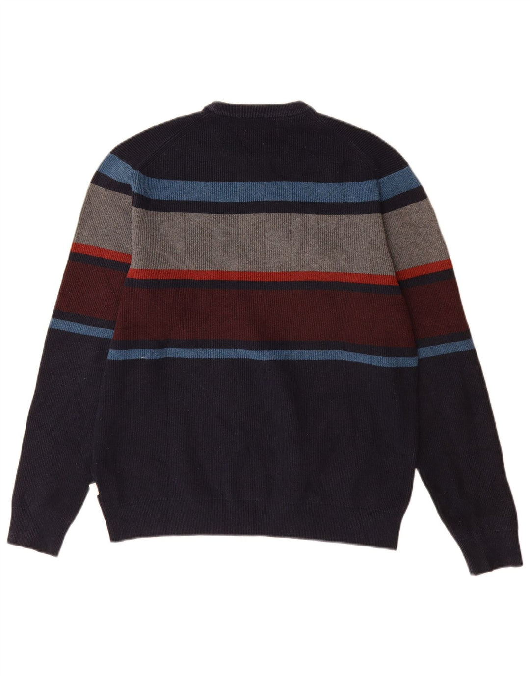 Maglione maglione girocollo da uomo Marks & Spencer color block medio blu navy