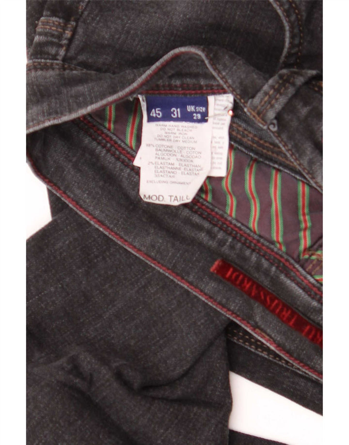 Jeans Straight Uomo Trussardi W29 L32 Cotone Grigio