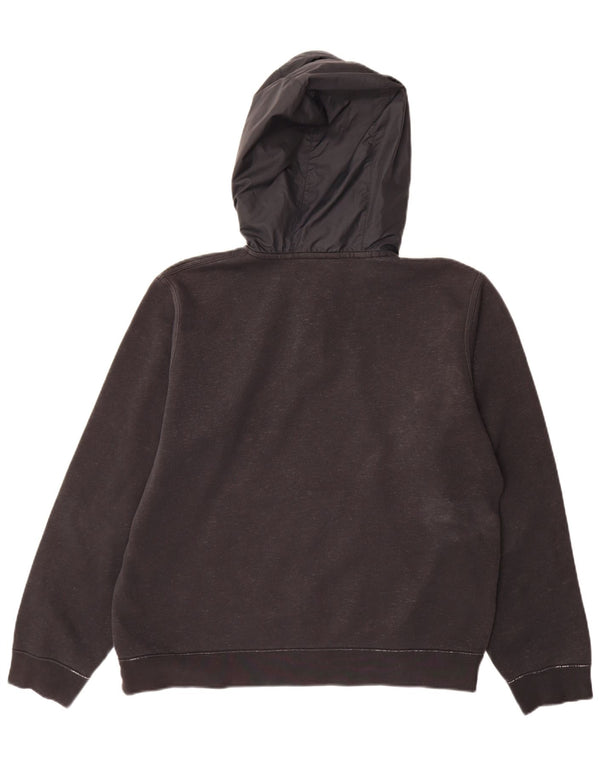 Nike Mens Hoodie Jumper Large Black Cotton