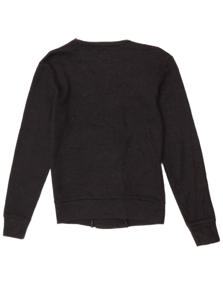 Maglione cardigan doppiopetto da uomo Zara piccolo in acrilico nero