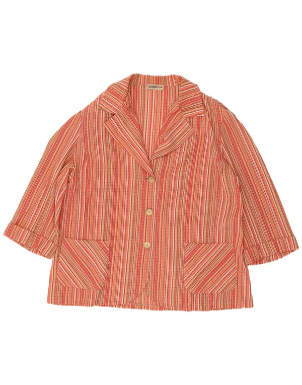 Giacca blazer oversize a 3 bottoni da donna Elisa Landri UK 18 XL multicolore