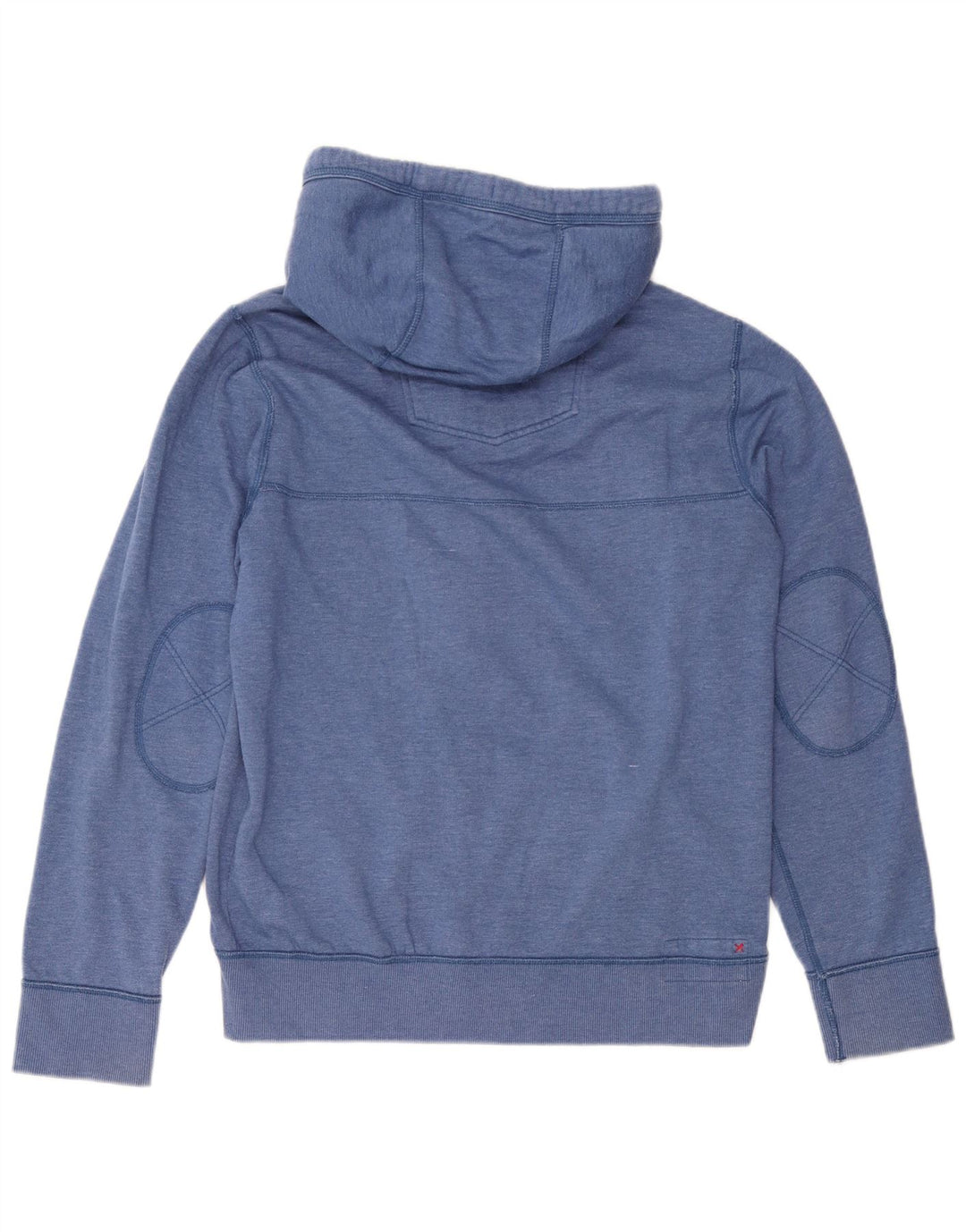 Maglione con cappuccio e zip da uomo Fat Face in cotone blu medio