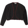 PINKO Womens Open Bolero Jacket UK 14 Medium Black Vintage Pinko and Second-Hand Pinko from Messina Hembry 