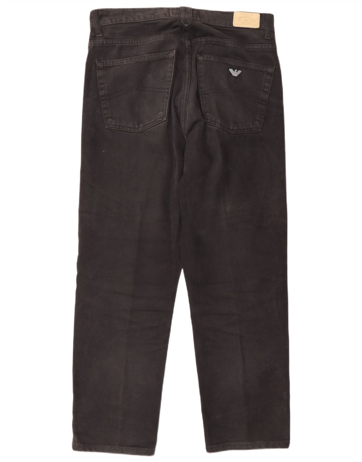 Jeans dritti da uomo Armani W32 L28 cotone nero