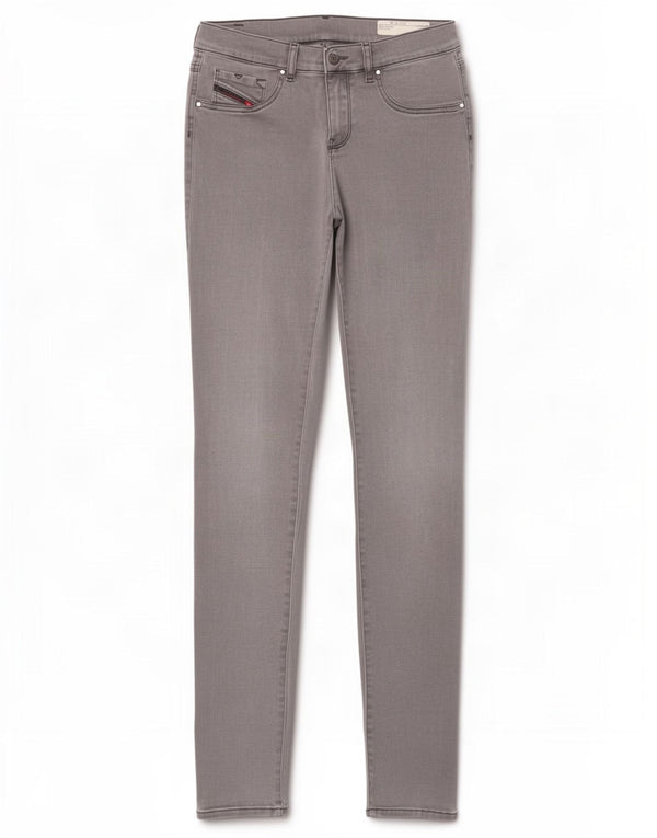Jeans Jeggings Super Slim a vita bassa da donna Diesel Livier W31 L35 cotone grigio