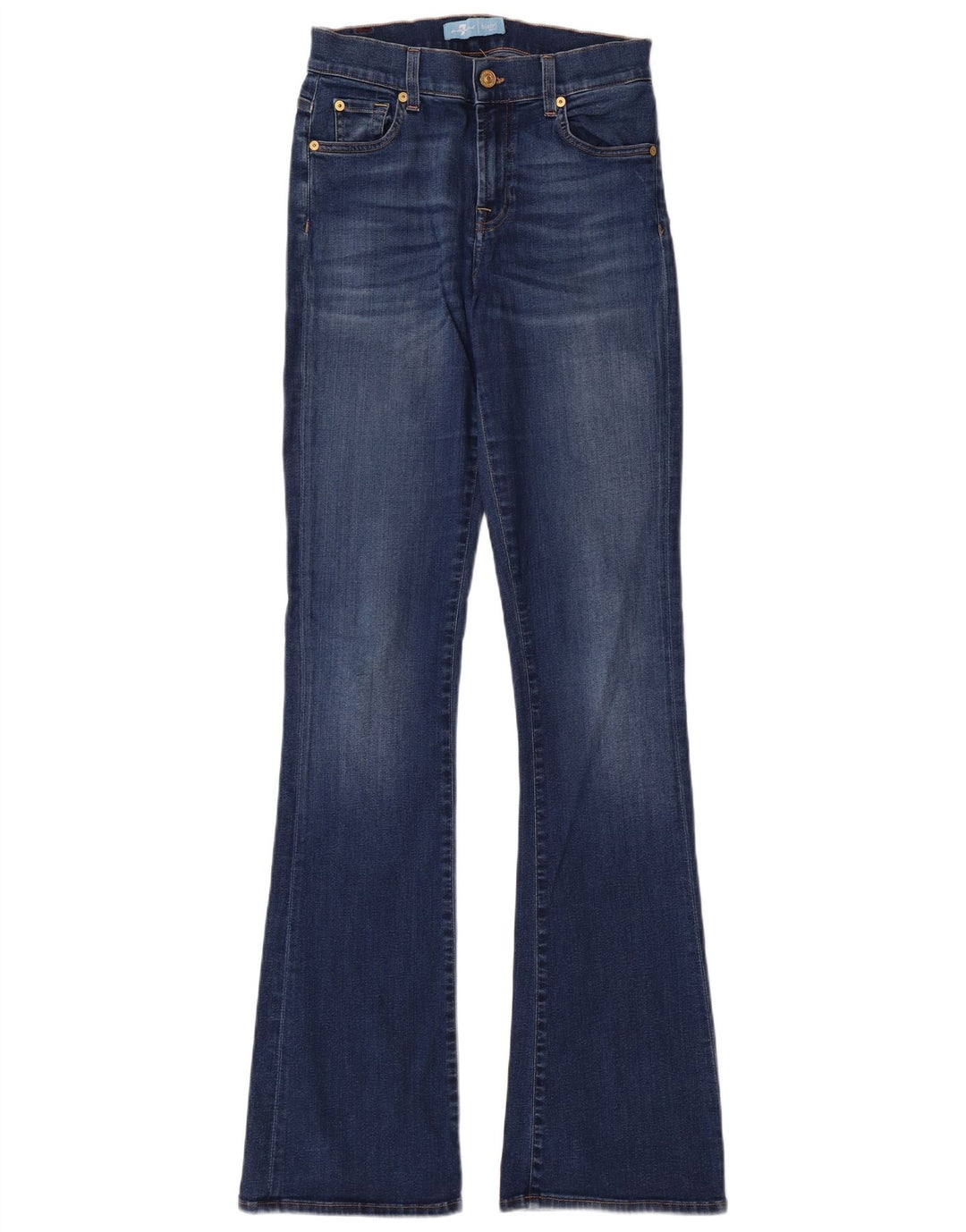 7 FOR ALL MANKIND Jeans svasati da donna W26 L35 cotone blu