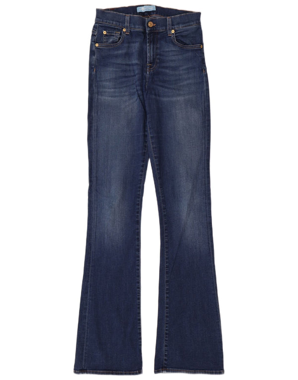 7 FOR ALL MANKIND Jeans svasati da donna W26 L35 cotone blu