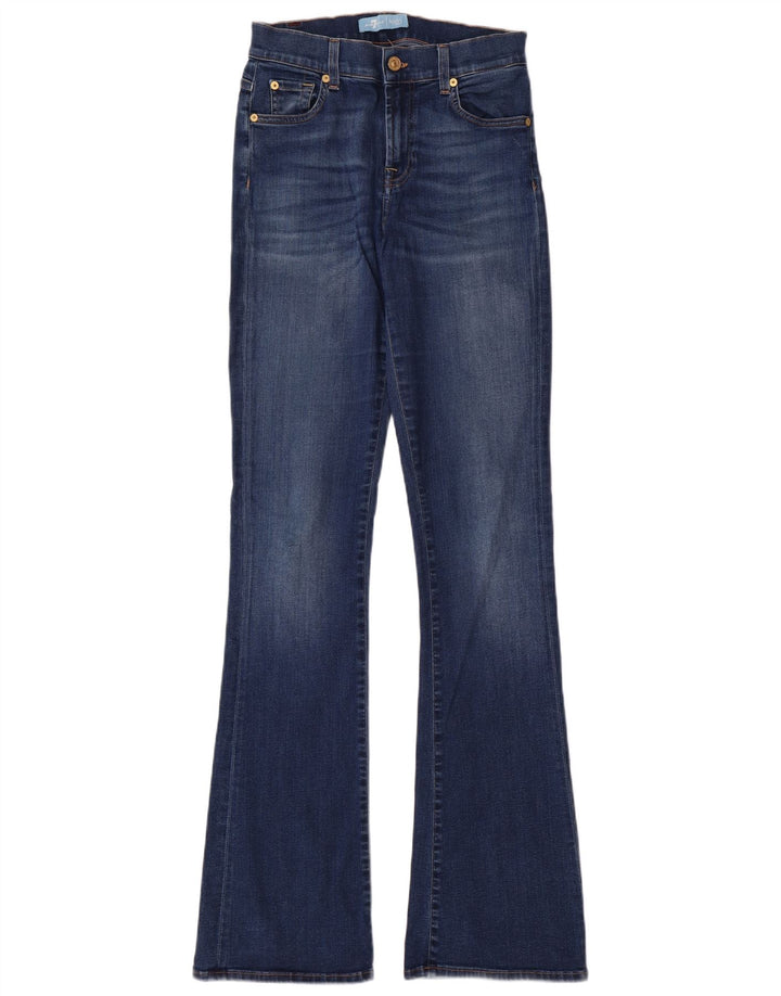 7 FOR ALL MANKIND Jeans svasati da donna W26 L35 cotone blu