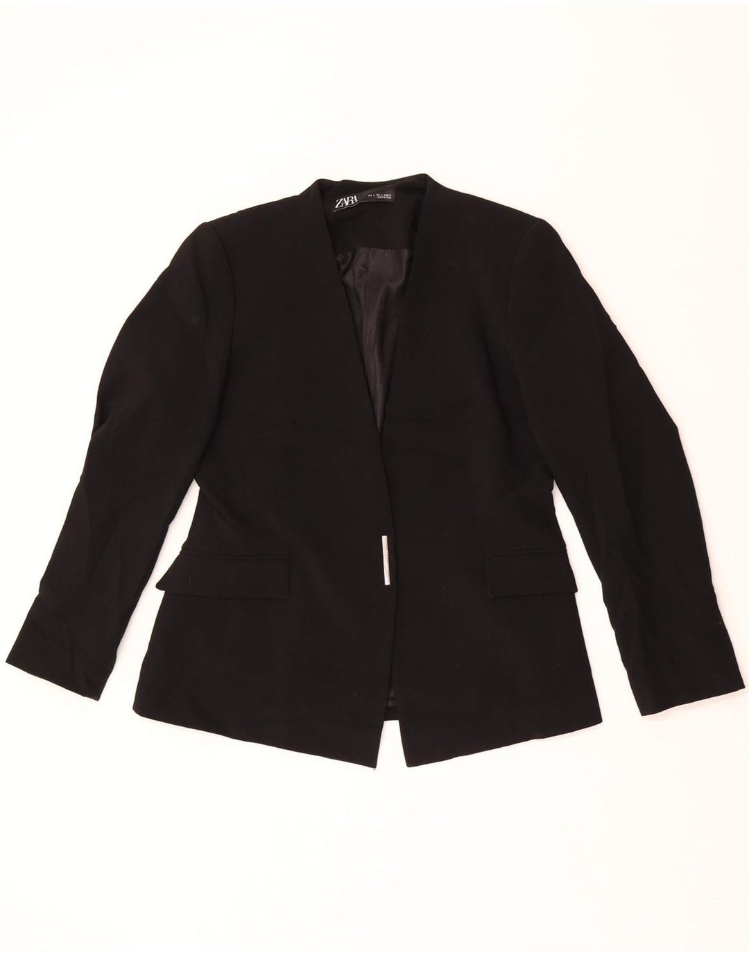 Giacca blazer da donna Zara UK 16 grande poliestere nero
