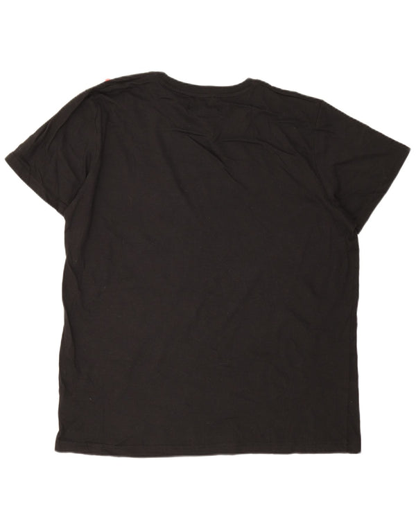 PIERRE CARDIN T-shirt da uomo Top XL in cotone nero