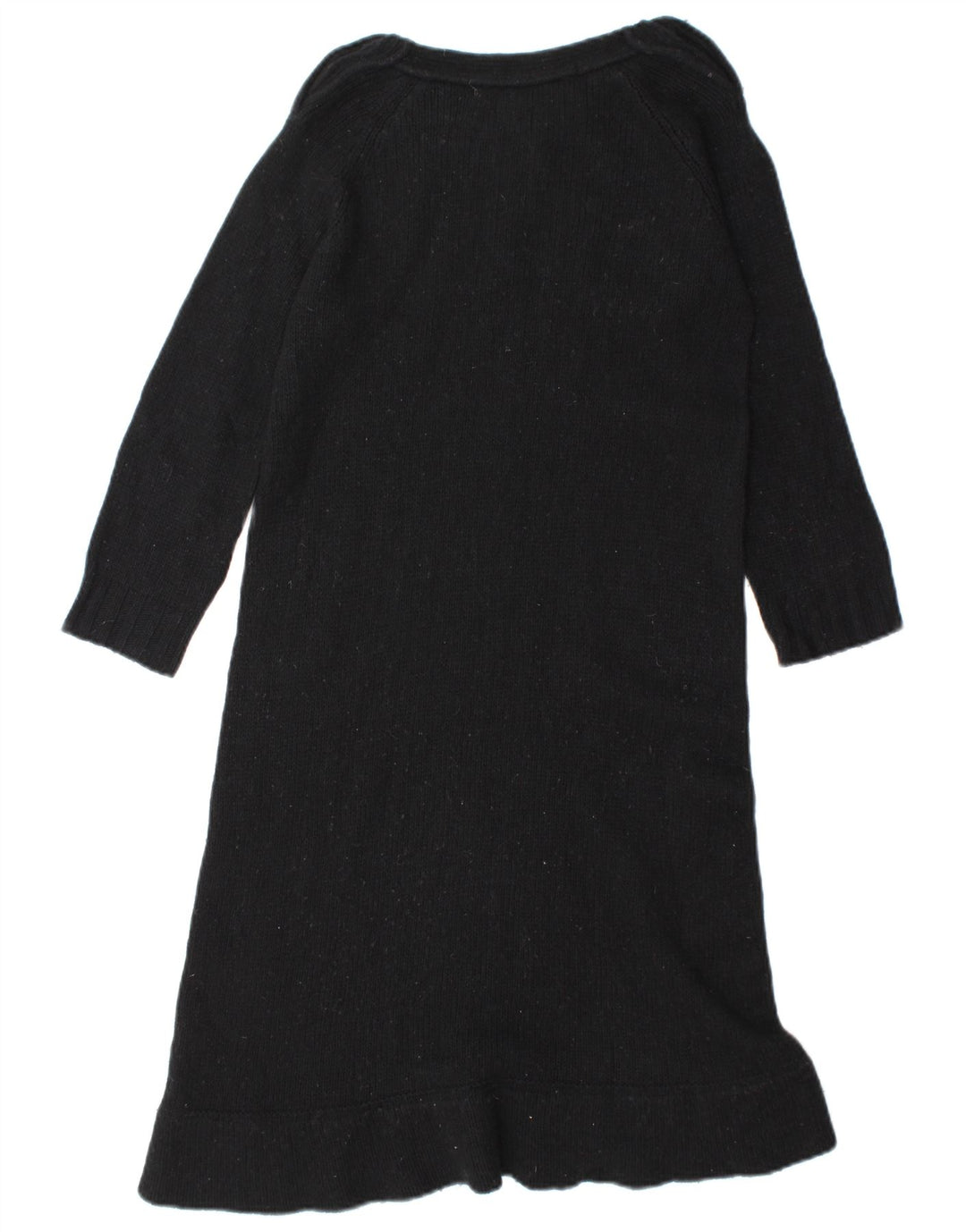 Abito maglione Zara da donna UK 12 medio in lana nera