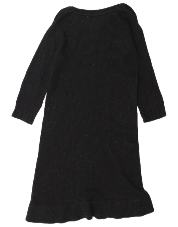 Abito maglione Zara da donna UK 12 medio in lana nera