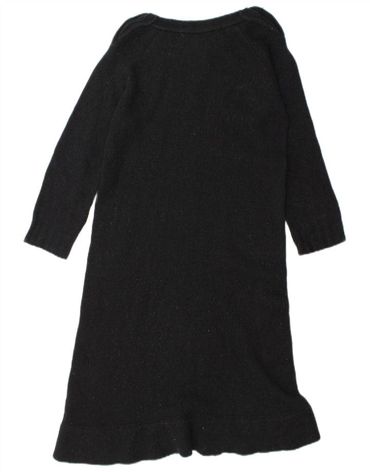 Abito maglione Zara da donna UK 12 medio in lana nera