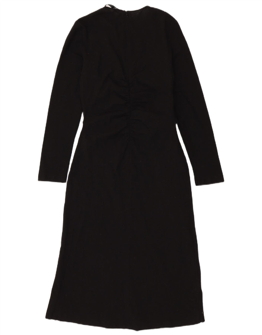Abito lungo ZARA da donna a maniche lunghe UK 12 medio in lana nera