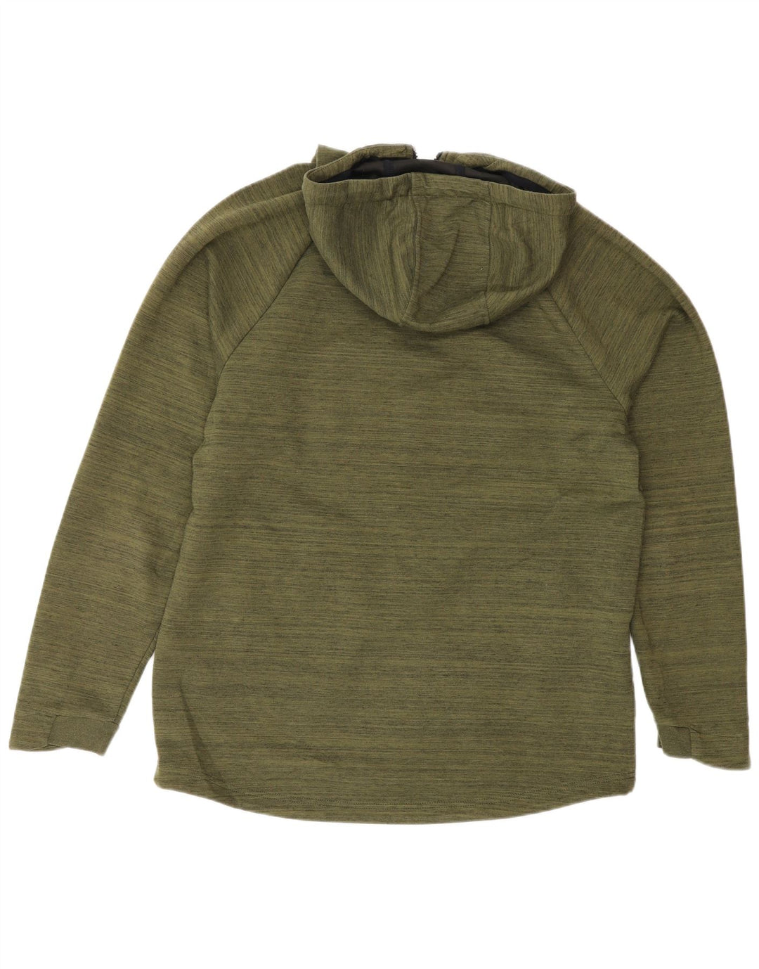 Maglione con cappuccio e zip da uomo RUSSELL ATHLETIC UK 38/40 Poliestere kaki medio
