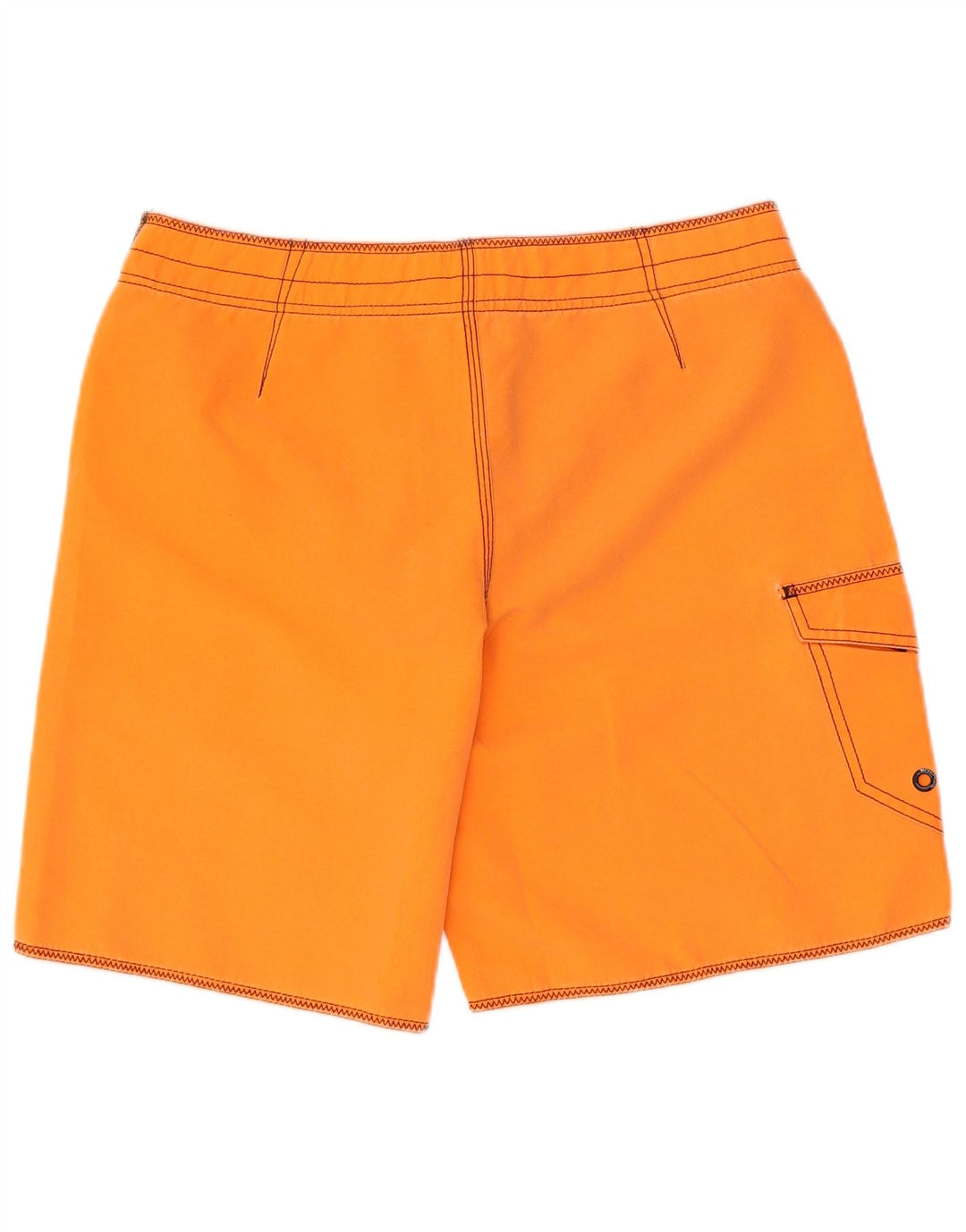 Pantaloncini da bagno cargo da uomo con grafica Energie, piccola spiaggia in poliestere arancione