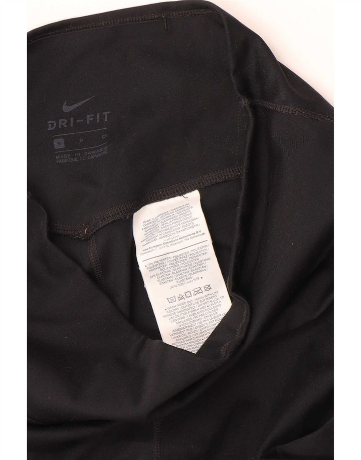 Leggings Nike Dri Fit da donna UK 10 piccoli poliestere nero