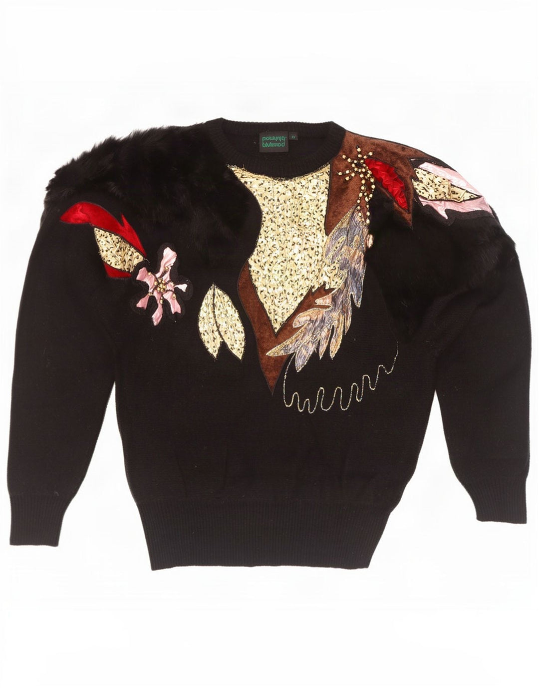 Bluhmod Maglione maglione girocollo da donna con vestibilità novità EU 40 Nero medio