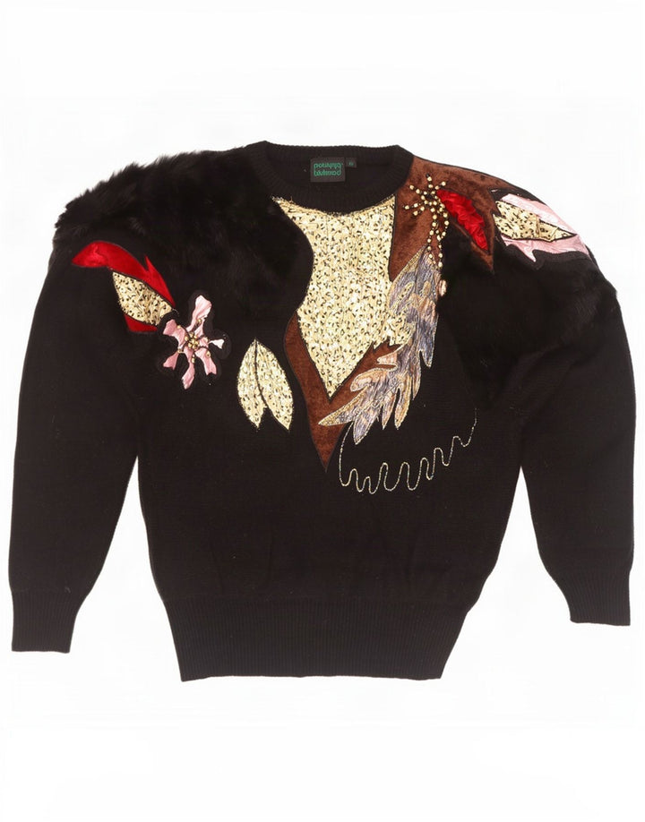 Bluhmod Maglione maglione girocollo da donna con vestibilità novità EU 40 Nero medio