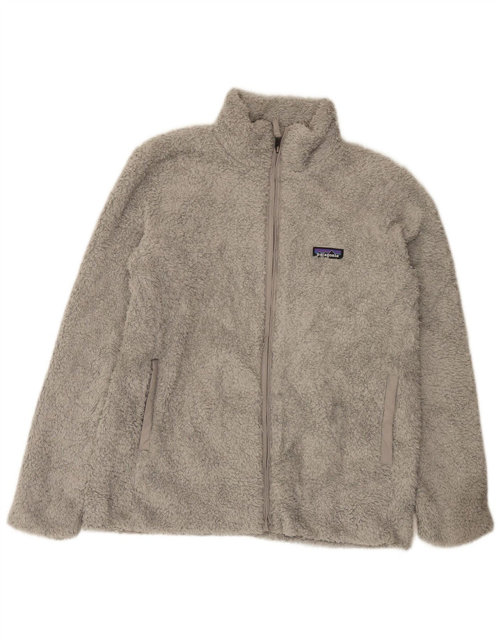 Giacca in pile da donna Patagonia UK 14 Poliestere grigio medio