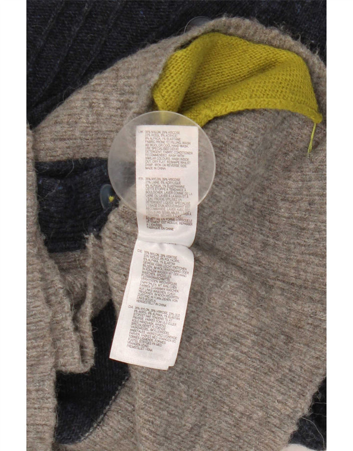 Maglione cardigan da donna White Stuff UK 12 Blocco colore blu navy medio