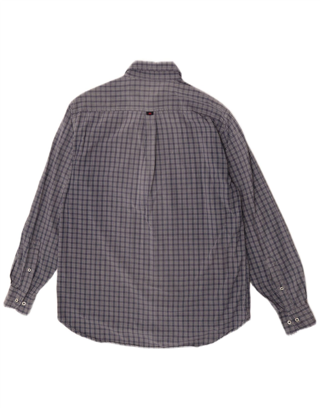 Camicia Kappa Uomo Cotone Check Blu Medio