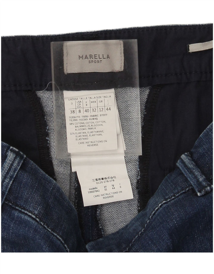 Jeans slim da donna Marella UK 12 medio W32 L27 cotone blu