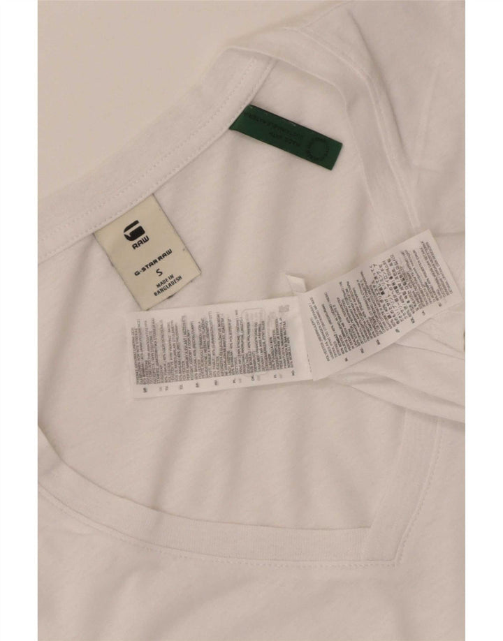 T-shirt da uomo G-Star Top piccola in cotone bianco