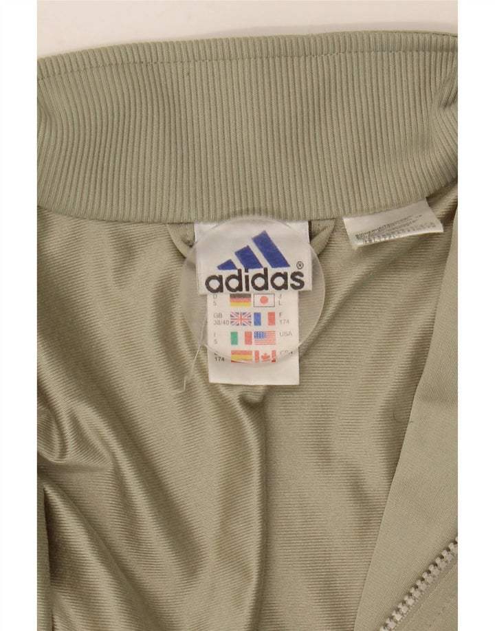 Giacca da tuta da uomo Adidas UK 38/40 poliestere kaki medio