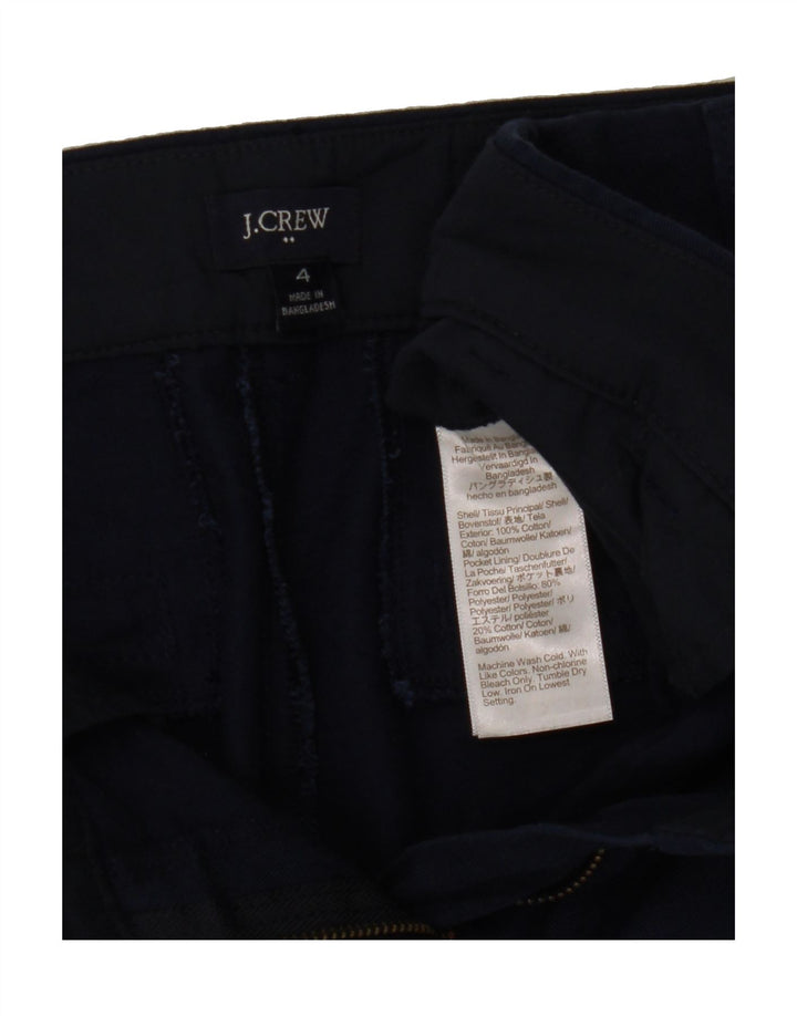 J. CREW Womens Chino Shorts US 4 Small W30 Navy Blue Cotton Vintage J. Crew and Second-Hand J. Crew from Messina Hembry 