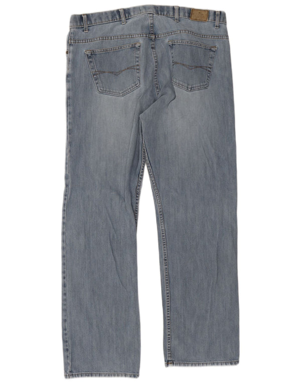 Jeans dritti da uomo Marks & Spencer blu Harbour W38 L31 cotone