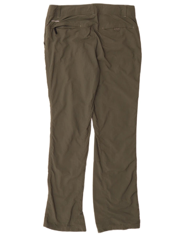 Pantaloni cargo da escursionismo Columbia Omni-Shade da donna US 8 Medium W30 L33 Verdi