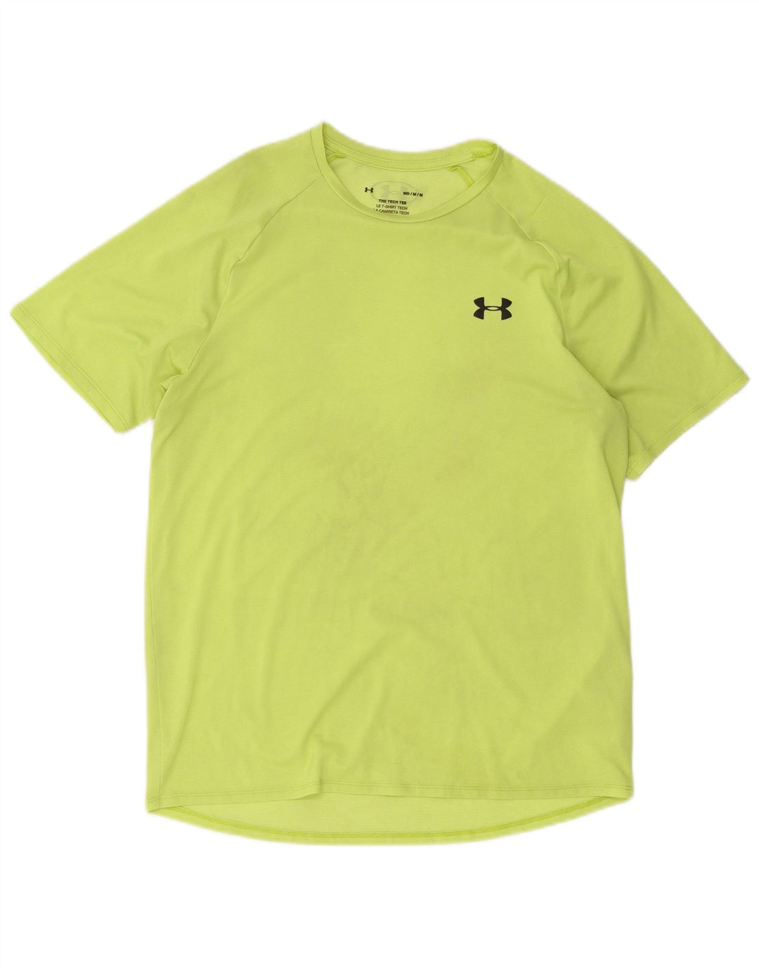 T-shirt da uomo Under Armour Top verde medio in poliestere