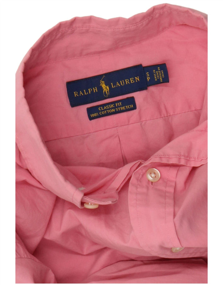 Camicia Ralph Lauren da uomo vestibilità classica piccola in cotone rosa