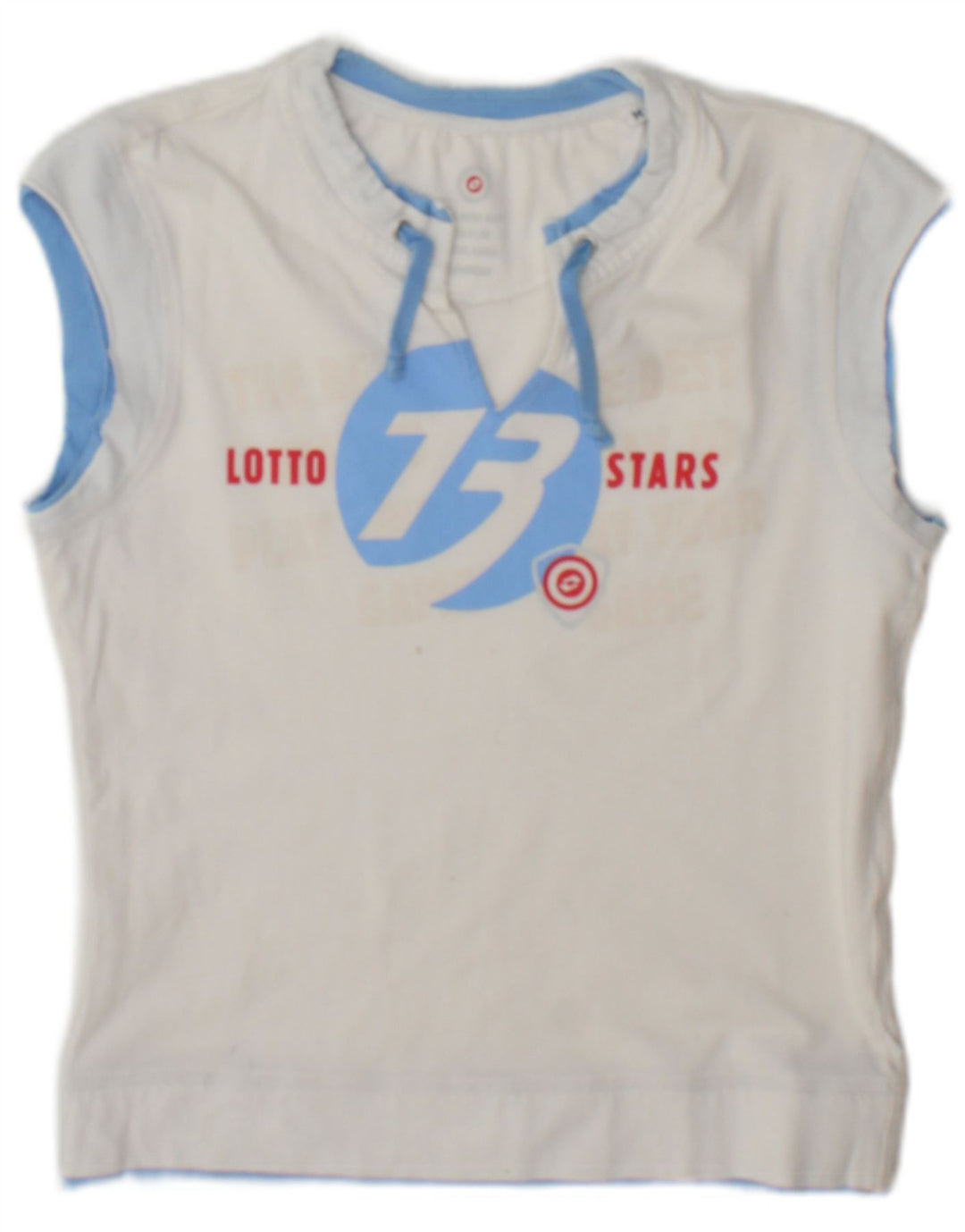 Canotta grafica da donna Lotto UK 12 Medium White