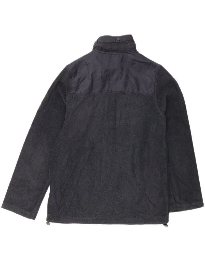 MASSIMO DUTTI Giacca in pile con grafica per ragazzi 11-12 anni in poliestere blu navy