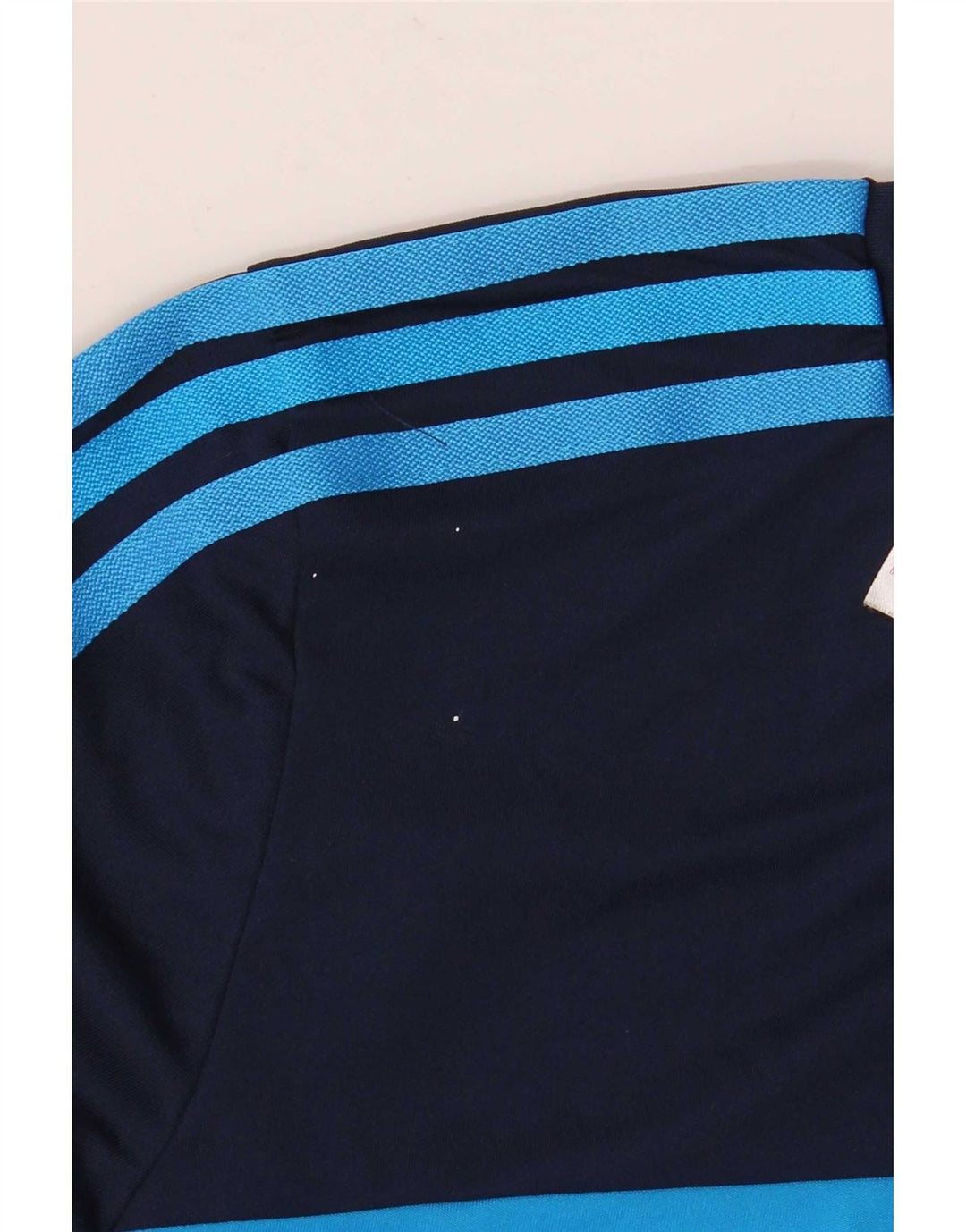 T-shirt da ragazzo Adidas Top 13-14 anni in poliestere color block blu navy