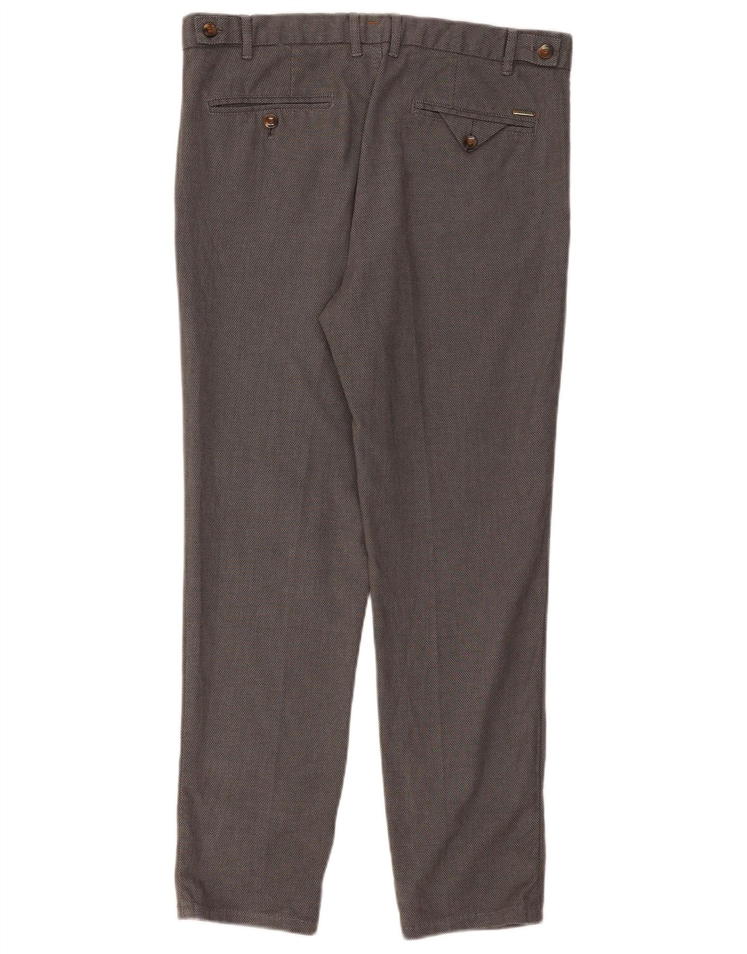 Pantaloni da Abito Slim da Uomo ZARA EU 42 Large W32 L28 Grigio Pied De Poule