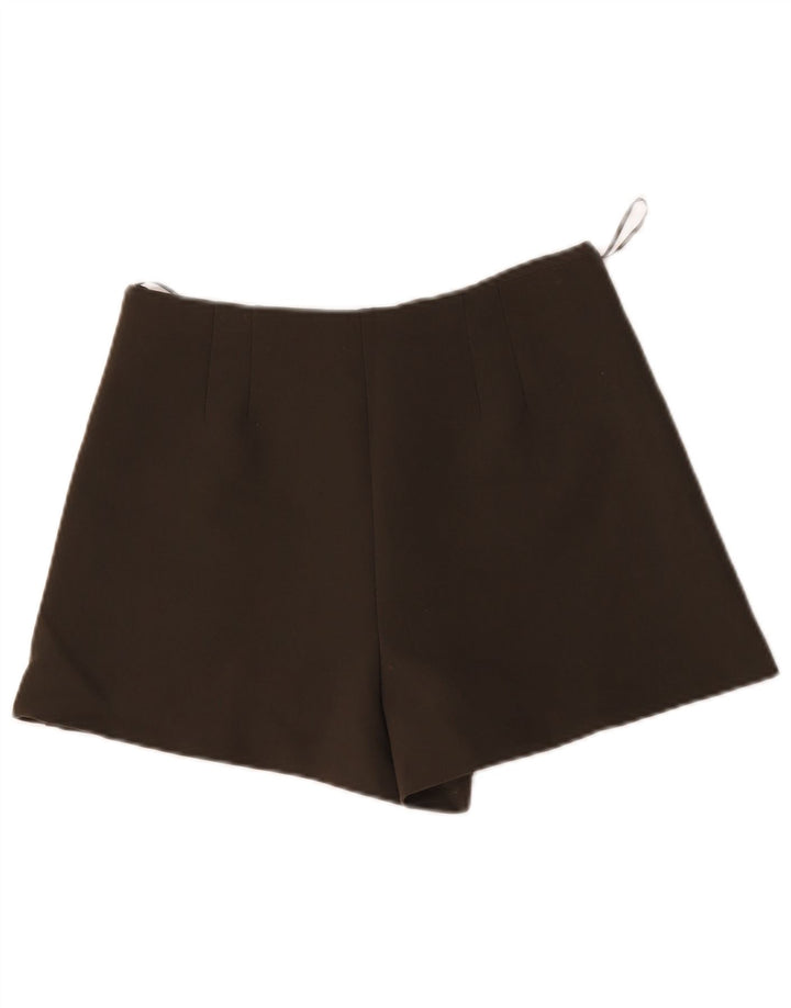 Pantaloncini casual a vita alta da donna Zara medi W28 marroni