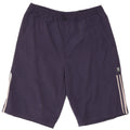 Pantaloncini sportivi da uomo ADIDAS grandi in poliestere blu navy