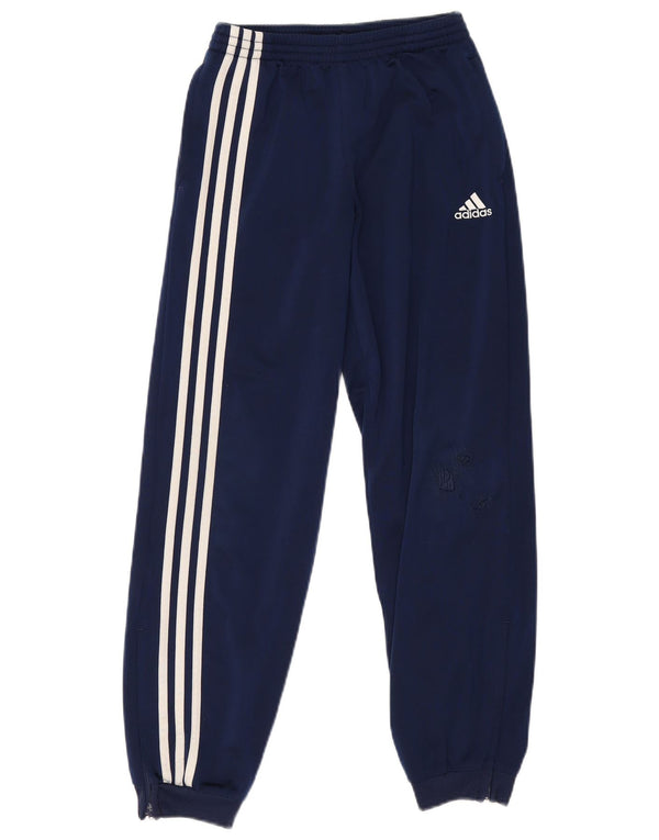Pantaloni da tuta da ragazza Adidas Joggers 11-12 anni in poliestere blu navy