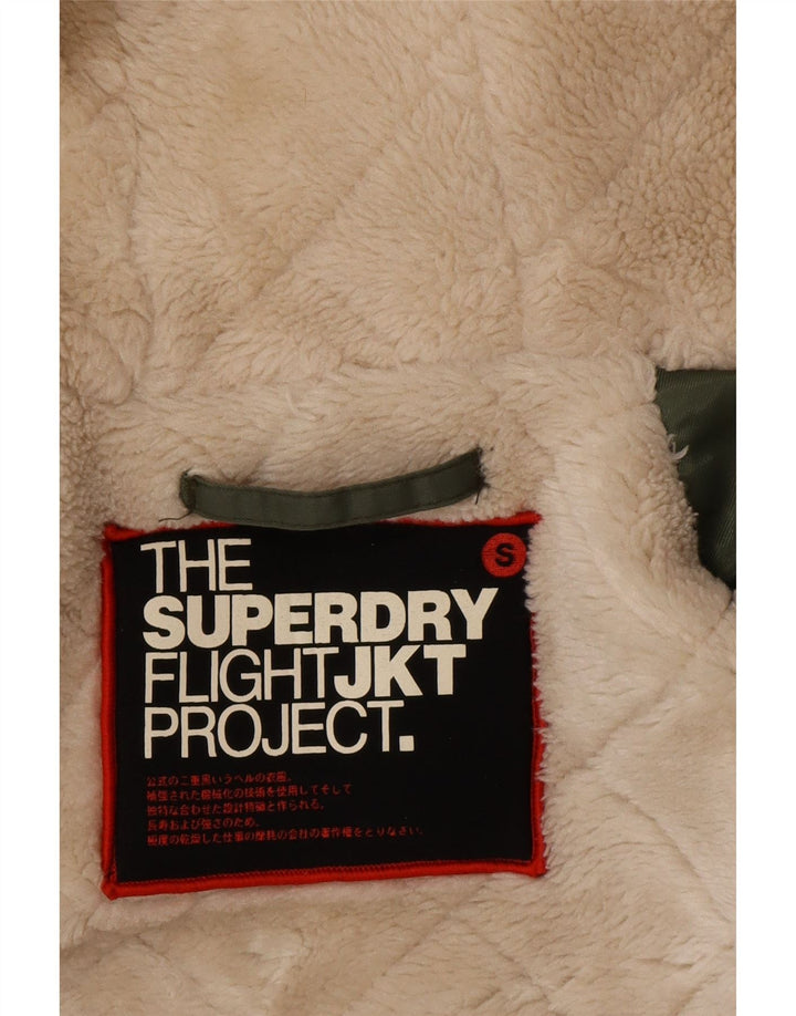 Giacca parka da uomo con cappuccio Superdry UK 36 Small Green Nylon