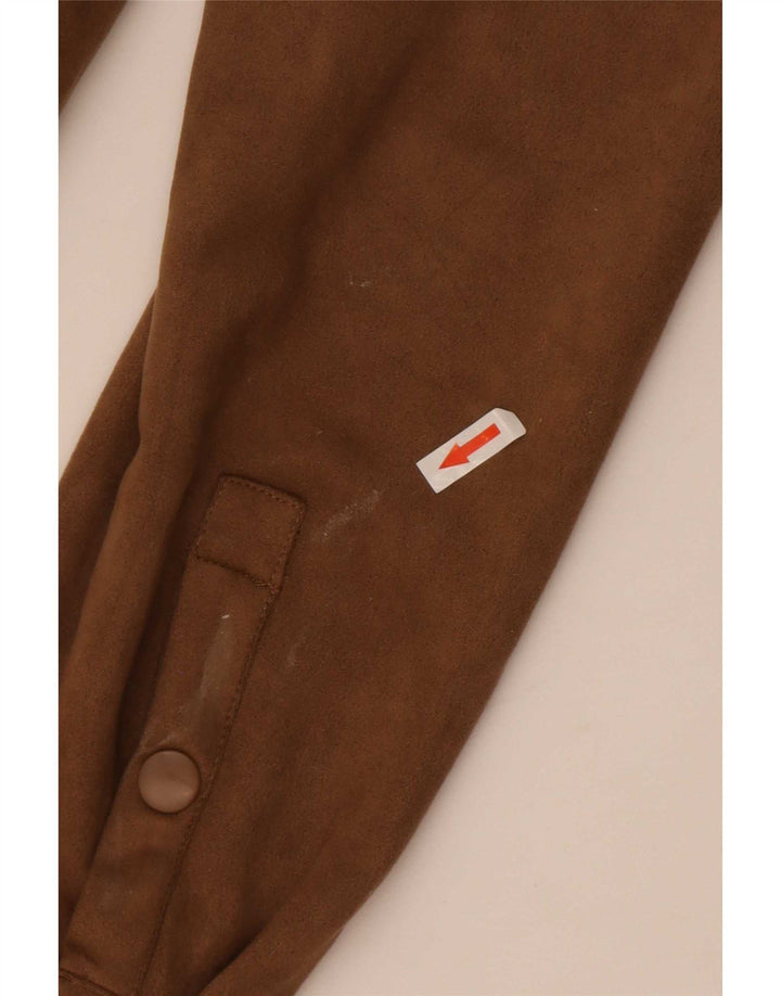 Camicia da boscaiolo con cappuccio Zara da uomo in poliestere marrone medio
