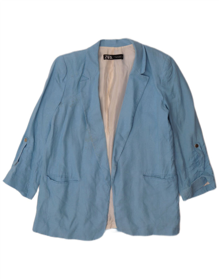 Giacca blazer aperta da donna Zara UK 18 XL blu