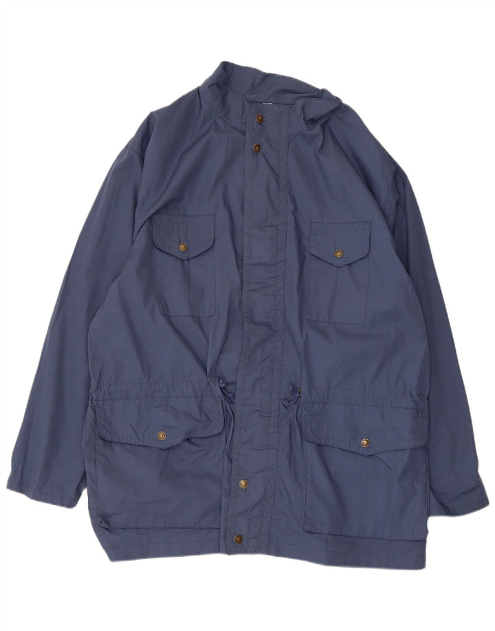Giacca utilitaria vintage da uomo IT 52 XL poliestere blu